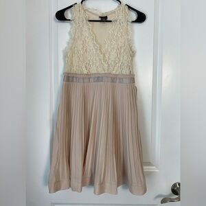 Rue21 Cream and Blush Pink Formal Dress